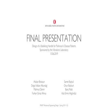 Design of a Stabilizing Handle for Parkinson’s Disease Patients - 2