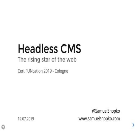 2019-certiFUNcation-Headless-Cms