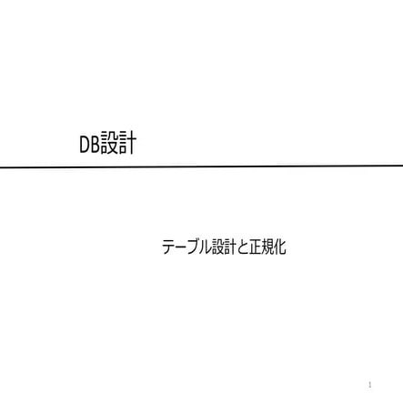 2019 若手技術者向け講座 DB設計