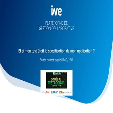 Et si mon test était la spécification de mon application ? - JACOB - iWE - So...