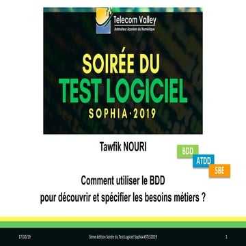 2019 - NOURI - ALL4TEST- Le BDD pour decouvrir et specifier les besoins metie...
