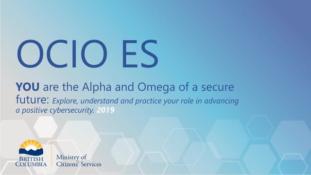 Co-Presented: YOU are the Alpha and Omega of a Secure Future (Kottova / Dray)...