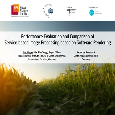 Performance Evaluation and Comparison of Service-based Image Processing based...