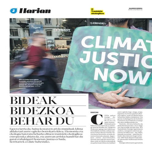 Bideak bidezkoa behar du