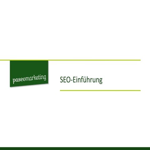 SEO:  Ranking-Faktoren und Keyword-Recherche