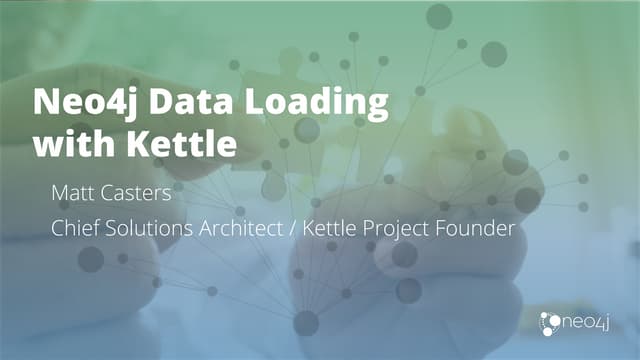 Neo4j Data Loading with Kettle
