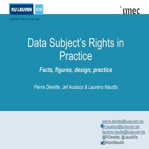 20190221 Data subject rights in practice