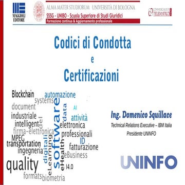 Codice di Condotta e Certificazione