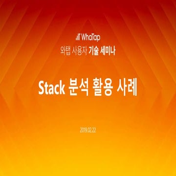 스택 분석 활용 사례 (송재진)