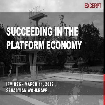 Succeeding in the platform economy