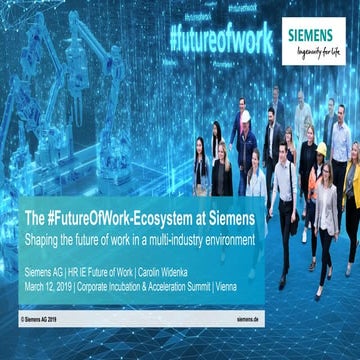 Shaping the future of work in a multi-industry environment