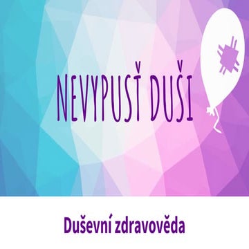 Marie Salomonová | Nevypusť Duši | Informujeme Česko o duševním zdraví!