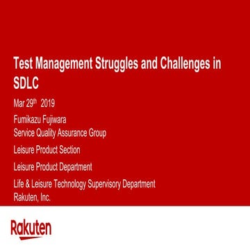 Test management struggles and challenges in SDLC