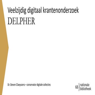 Delpher Kranten Overzicht – Digitaal Bibliotheek Delpher – BTRQ