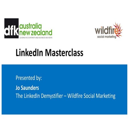 LinkedIn Masterclass for DFK
