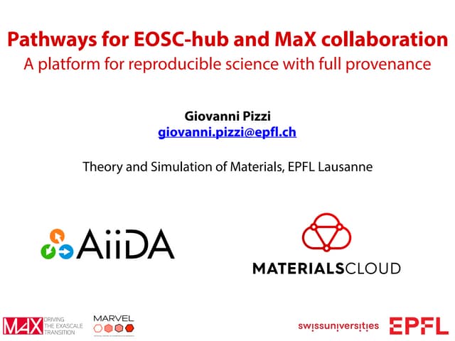 Pathways for EOSC-hub and MaX collaboration