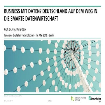 Business mit Daten? Deutschland auf dem Weg in die smarte Datenwirtschaft