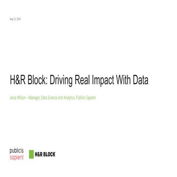 Driving Impact with Data