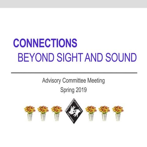 2019 Spring Advisory Committee Meeting - self-guided slides
