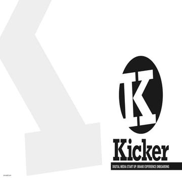 BRAND STRATEGY OVERVIEW: KICKER a Digital Media Start Up