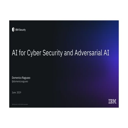 AI for Cyber Security and Adversarial AI