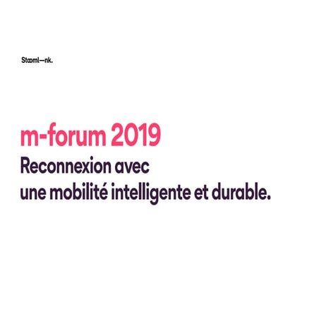 #mforum Digital Wallonia Proximus- Nextmoov / Stoomlink