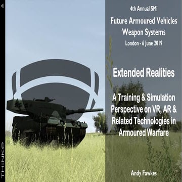 Future Armoured Vehicles Weapon Systems - Extended Realities