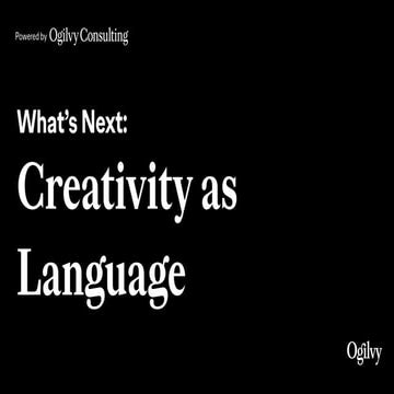 What's Next: Creativity as Language | PDF