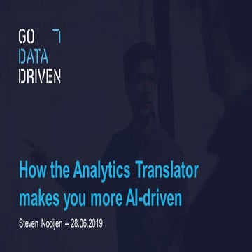 How the Analytics Translator can make your organisation more AI driven
