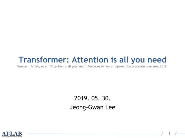 Attention is All You Need (Transformer)