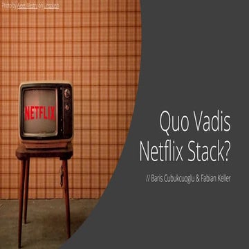 Quo Vadis Netflix Stack?