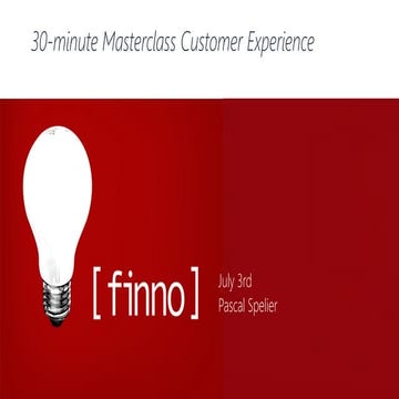 20190703 30-minute Masterclass Customer Experience
