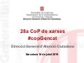 28a CoP de xarxes socials de la Generalitat de Catalunya 