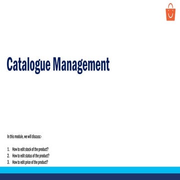 Catalogue management for Paytm Mall Shop