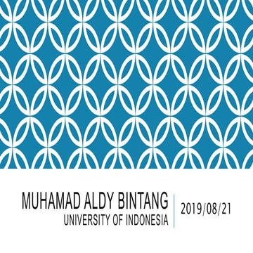 20190821 muhamad aldy b. status report