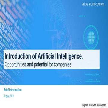 Introduction of Artificial Intelligence