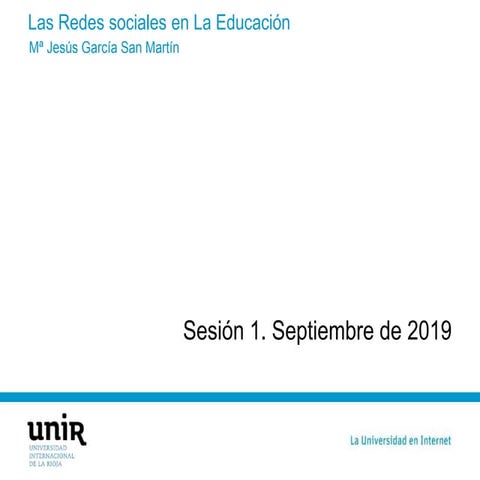 Máster en Tecnología Educativa y Competencias Digitales - 2019/2020