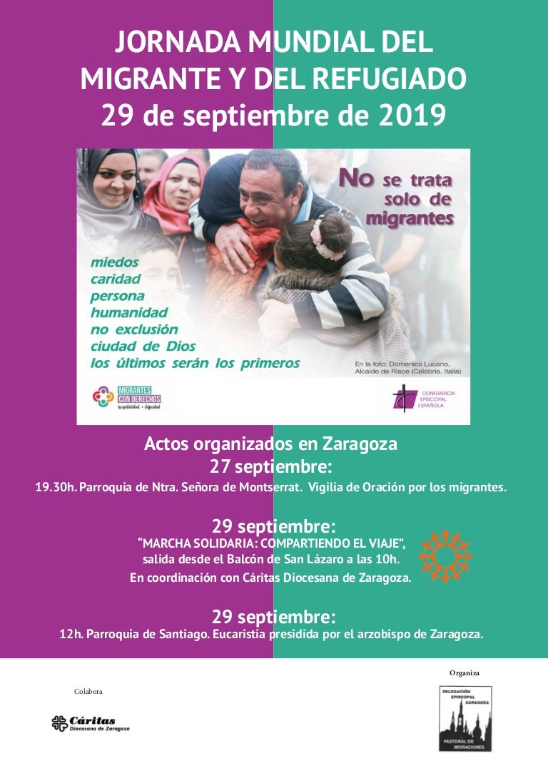 Jornada mundial del migrante y del refugiado Jornada mundial del migrante y del refugiado