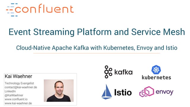 Service Mesh with Apache Kafka, Kubernetes, Envoy, Istio and Linkerd