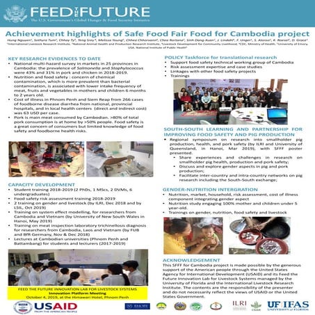 Safe Food, Fair Food for Cambodia project | PDF