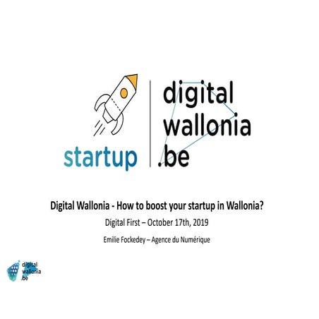 Digital Wallonia - How to boost your startup in Wallonia