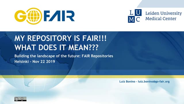 My repository is FAIR!!! What does it mean?