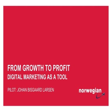 From growth to profit by Johan Bisgaard Larsen
