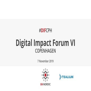 Digital Impact Forum Nov 7
