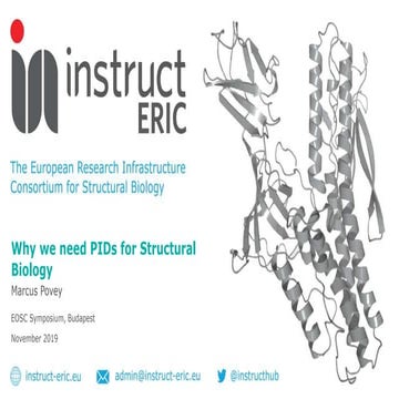 Why we need PIDs for Structural Biology - EOSC Symposium, Budapest, 2019