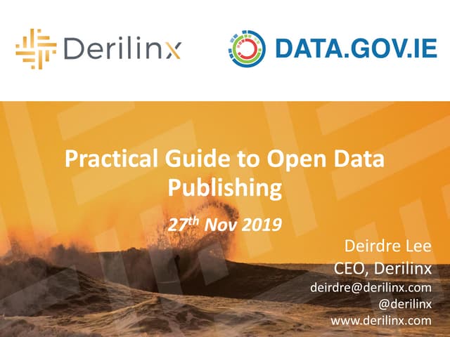 Practical Guide to Publishing Open Data