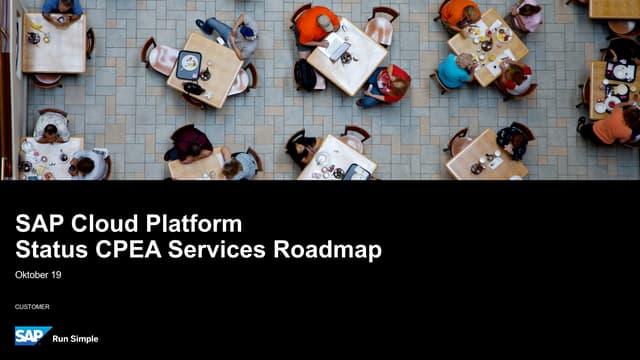 SAP Cloud Platform CPEA Services Roadmap (11.2019)