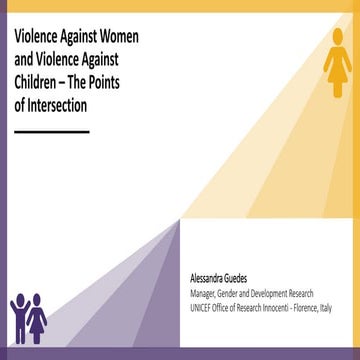Violence Against Women & Violence Against Children - The Points of Intersection