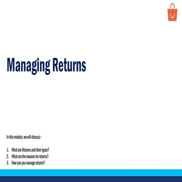 Managing returns - Wholesale