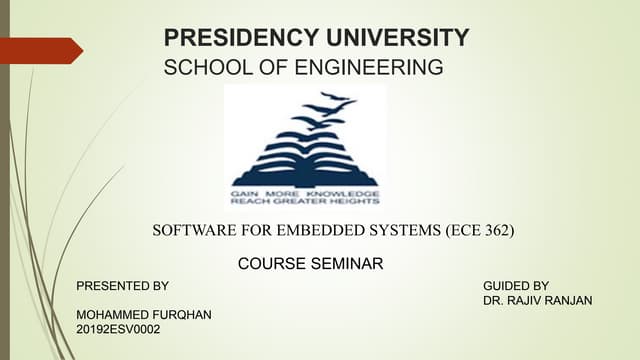 A CASE STUDY ON EMBEDDED SYSTEM SOFTWARE STACK LAYERS 